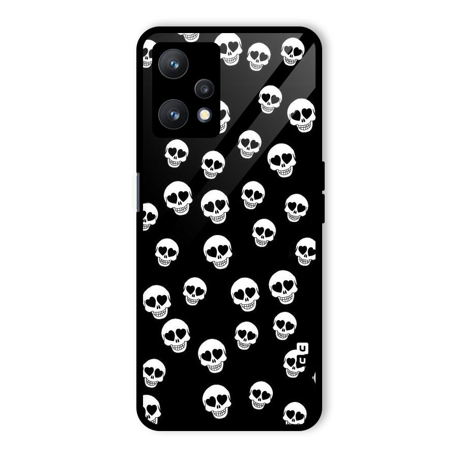 Skull Heart Glass Back Case for Realme 9 Pro 5G