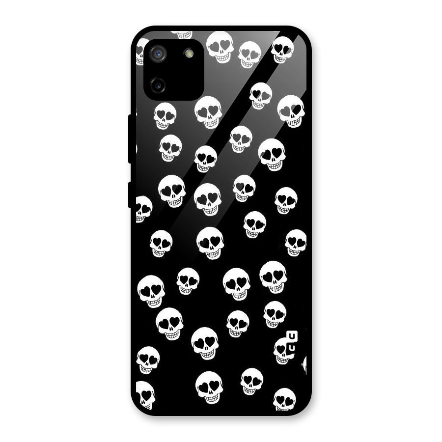 Skull Heart Glass Back Case for Realme C11
