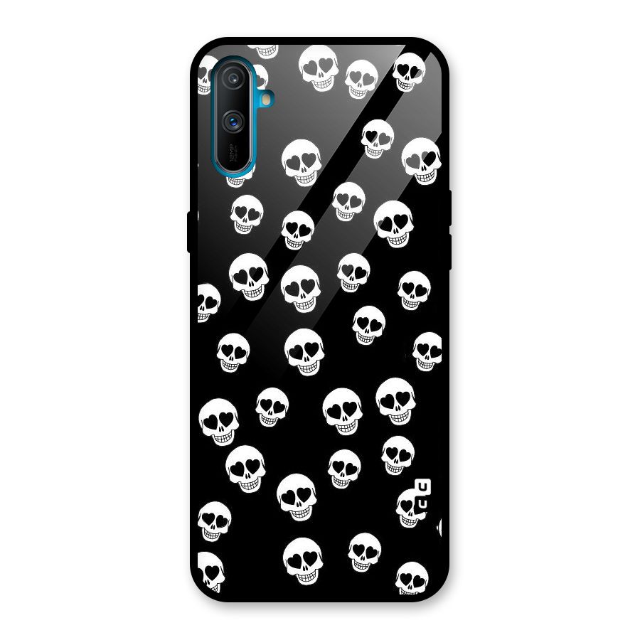 Skull Heart Glass Back Case for Realme C3