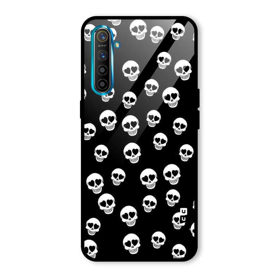 Skull Heart Glass Back Case for Realme X2