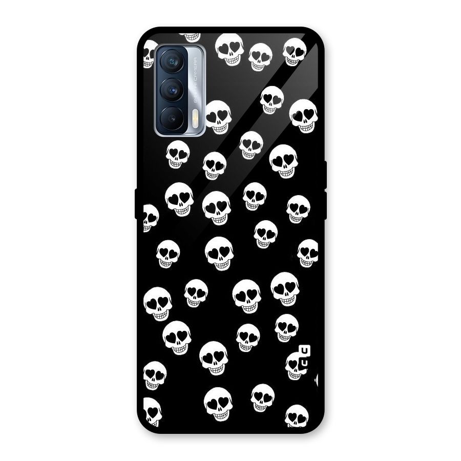 Skull Heart Glass Back Case for Realme X7