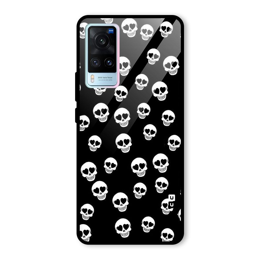 Skull Heart Glass Back Case for Vivo X60