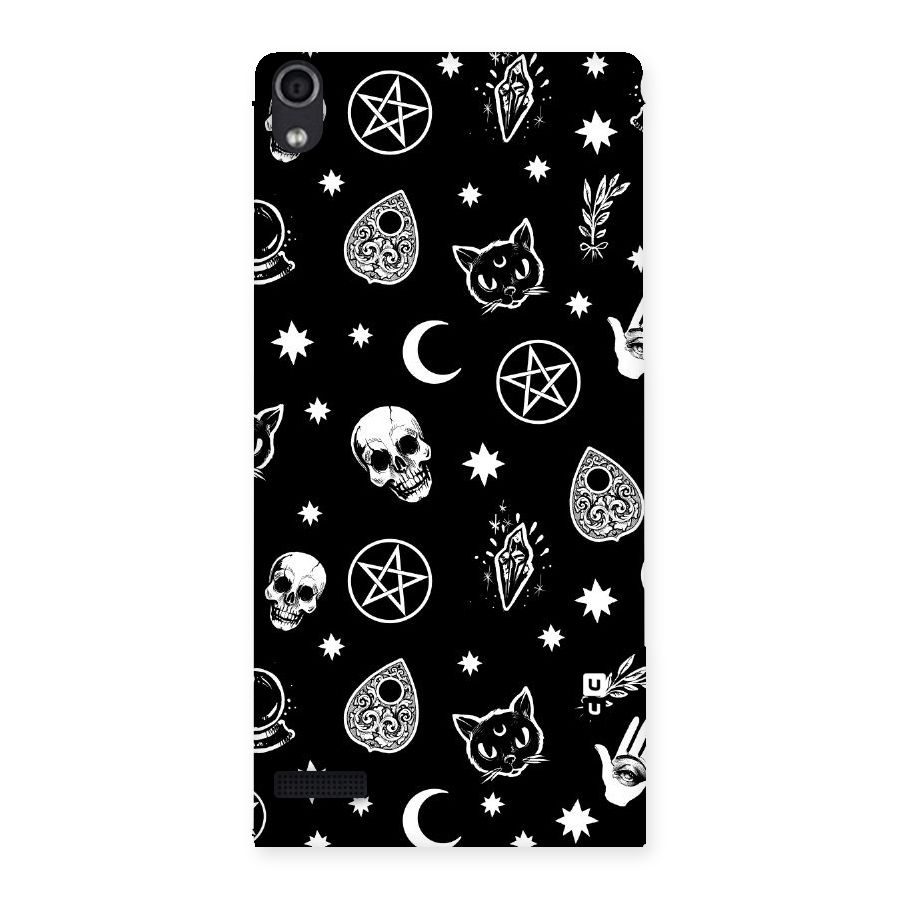 Skull Moon Design Back Case for Ascend P6