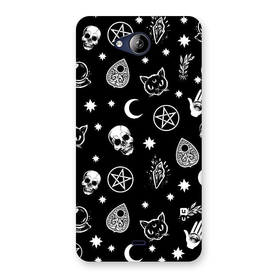 Skull Moon Design Back Case for Canvas Play Q355