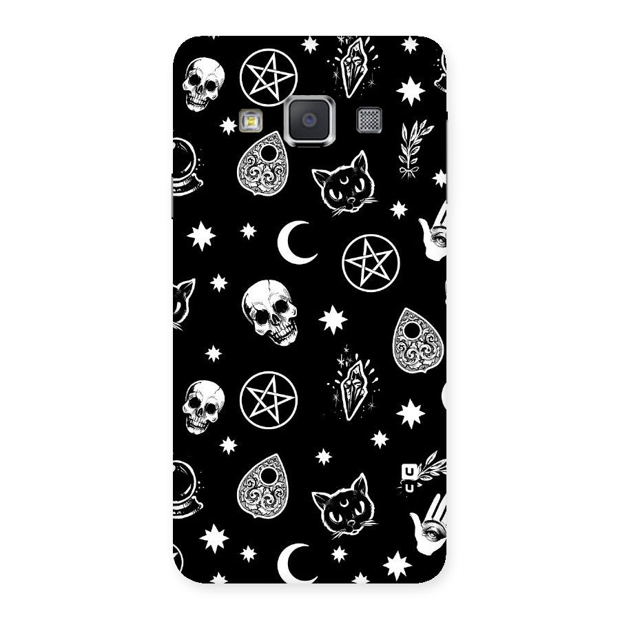 Skull Moon Design Back Case for Galaxy A3