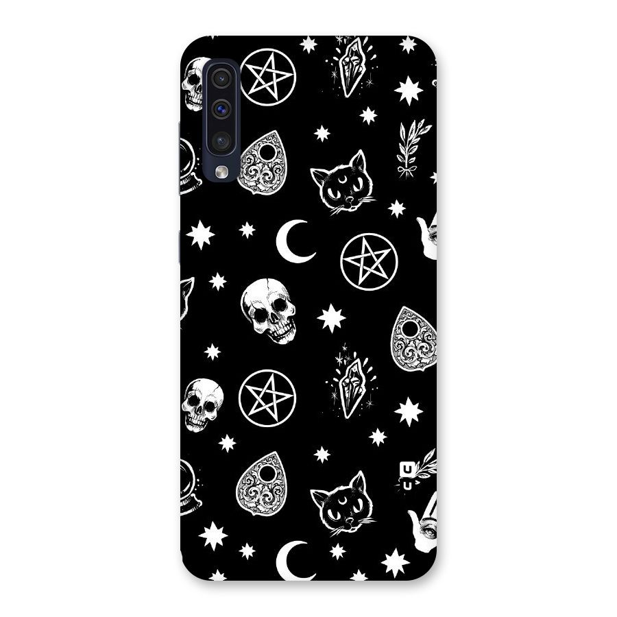 Skull Moon Design Back Case for Galaxy A50