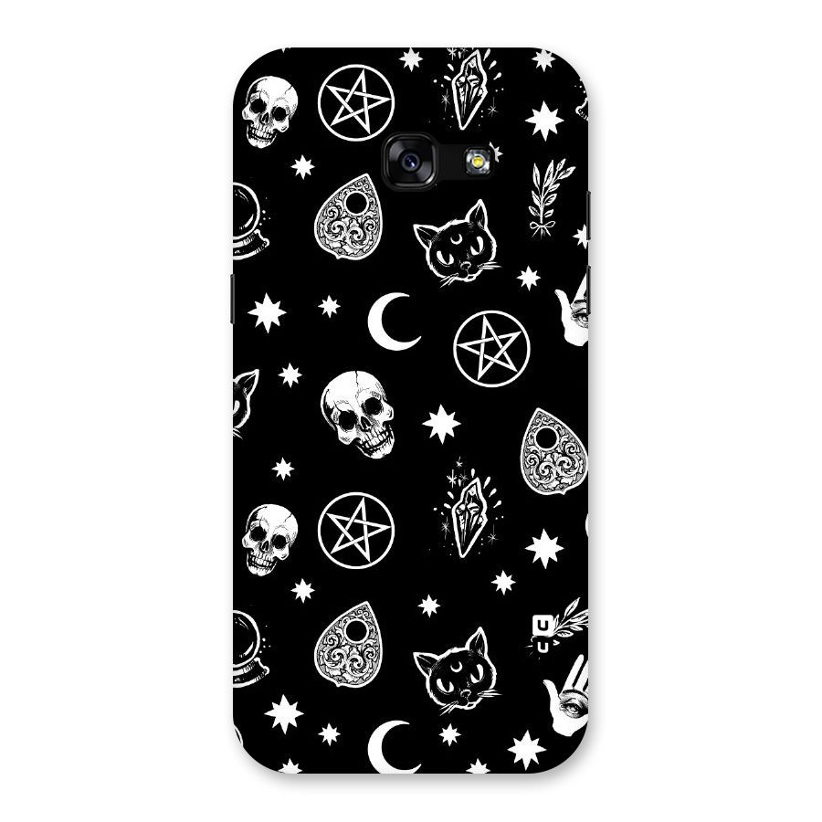 Skull Moon Design Back Case for Galaxy A5 2017