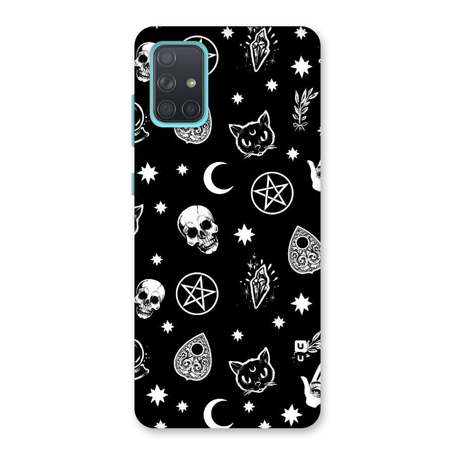 Skull Moon Design Back Case for Galaxy A71
