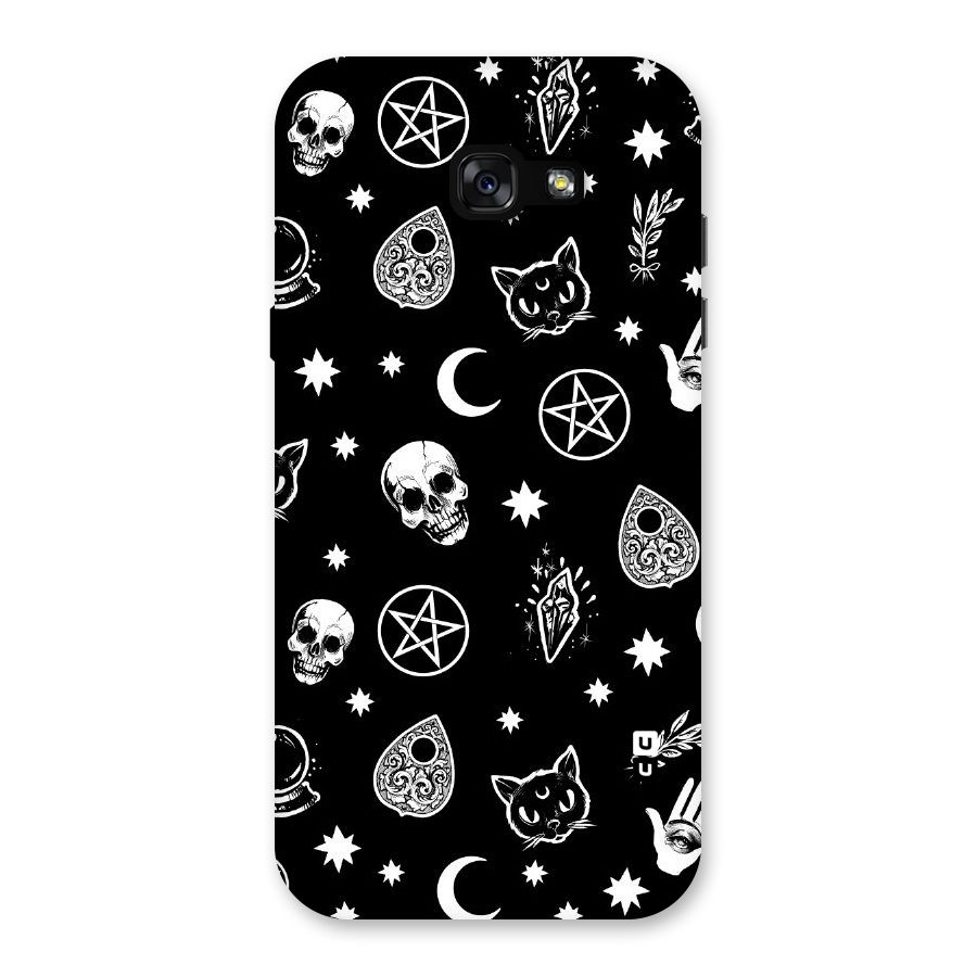 Skull Moon Design Back Case for Galaxy A7 (2017)