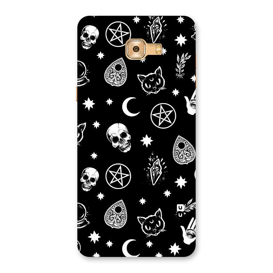 Skull Moon Design Back Case for Galaxy C9 Pro