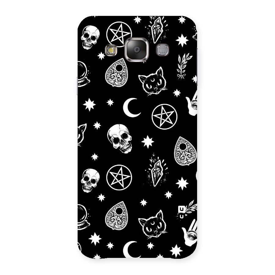 Skull Moon Design Back Case for Galaxy E7
