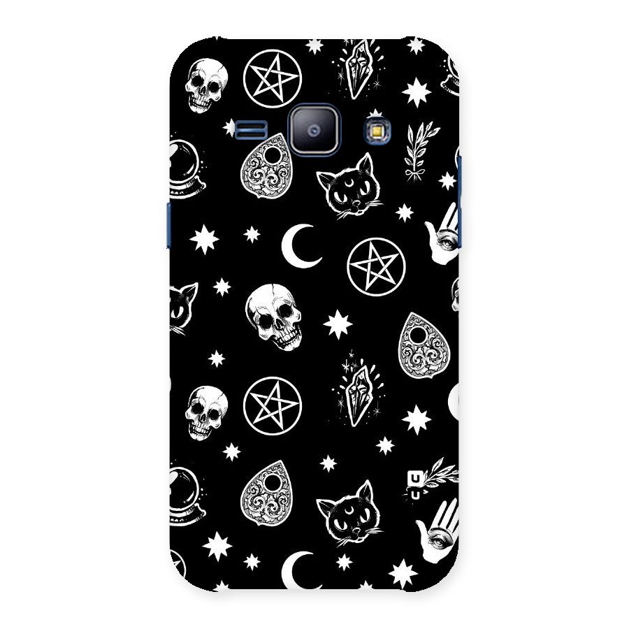 Skull Moon Design Back Case for Galaxy J1