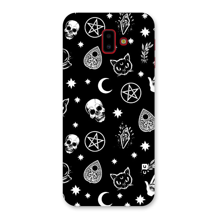 Skull Moon Design Back Case for Galaxy J6 Plus