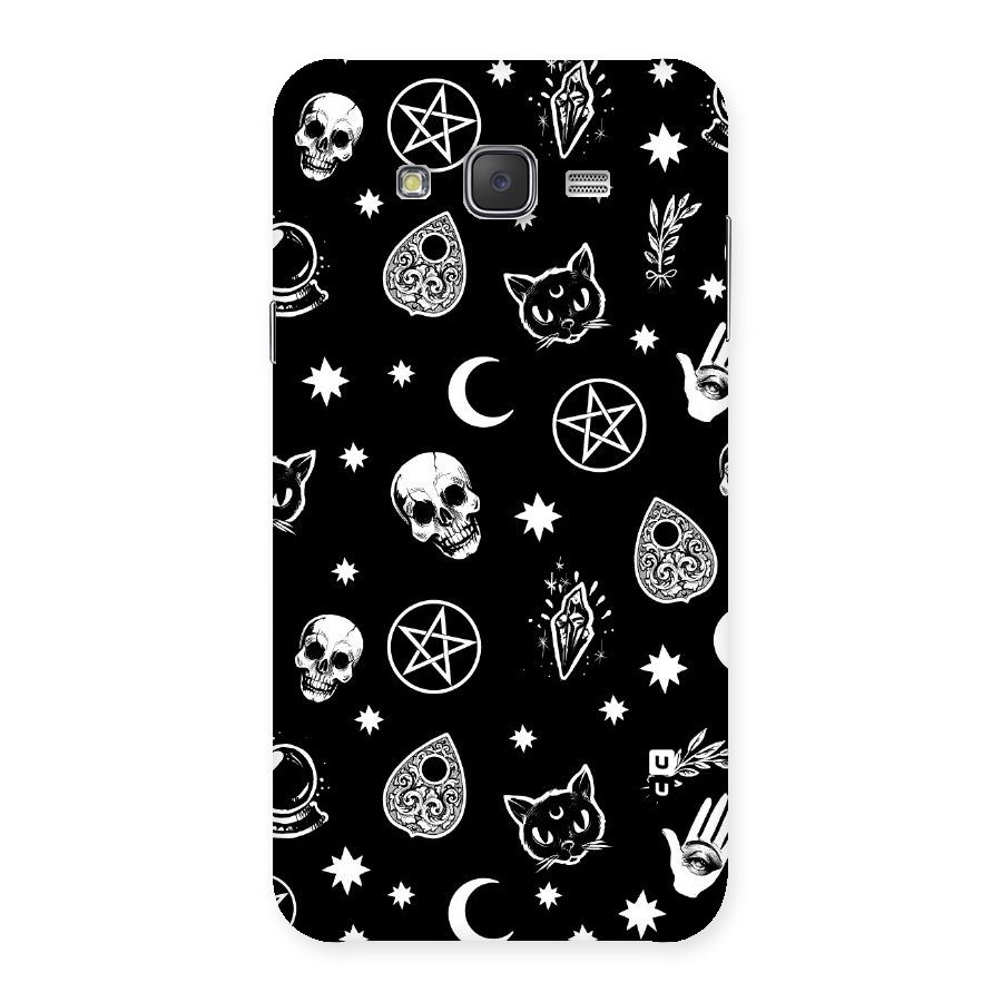 Skull Moon Design Back Case for Galaxy J7