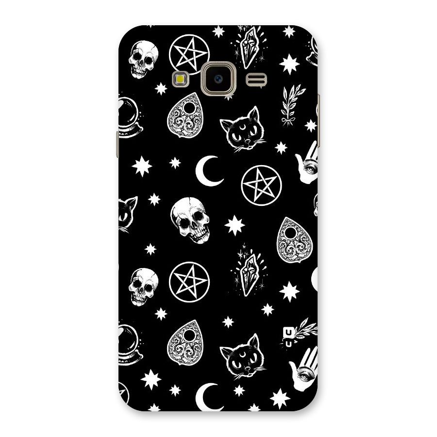 Skull Moon Design Back Case for Galaxy J7 Nxt