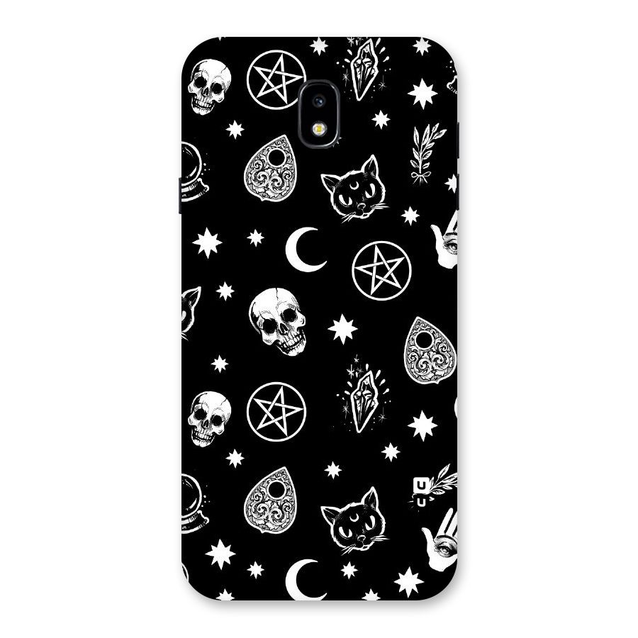 Skull Moon Design Back Case for Galaxy J7 Pro