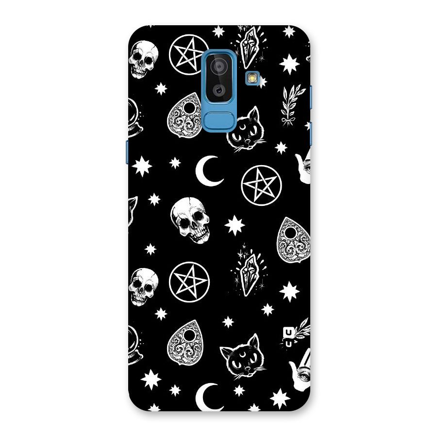 Skull Moon Design Back Case for Galaxy J8