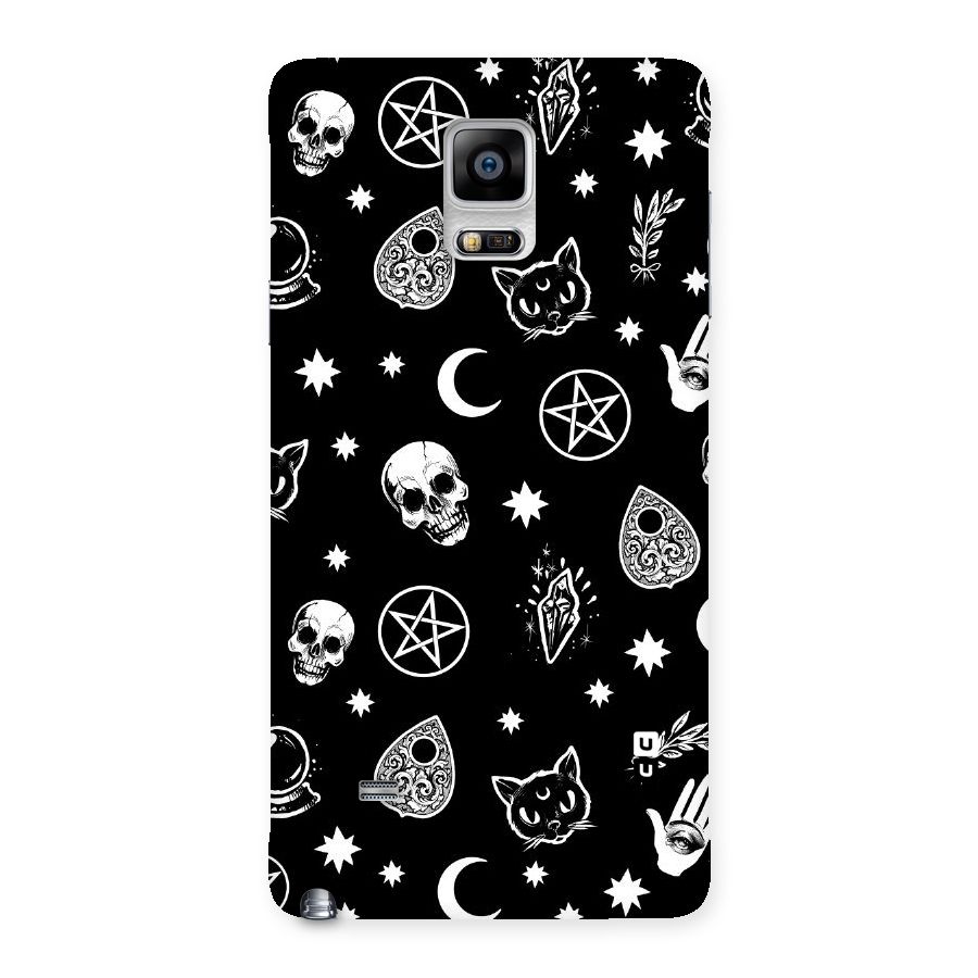 Skull Moon Design Back Case for Galaxy Note 4