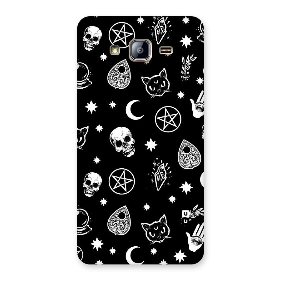 Skull Moon Design Back Case for Galaxy On5