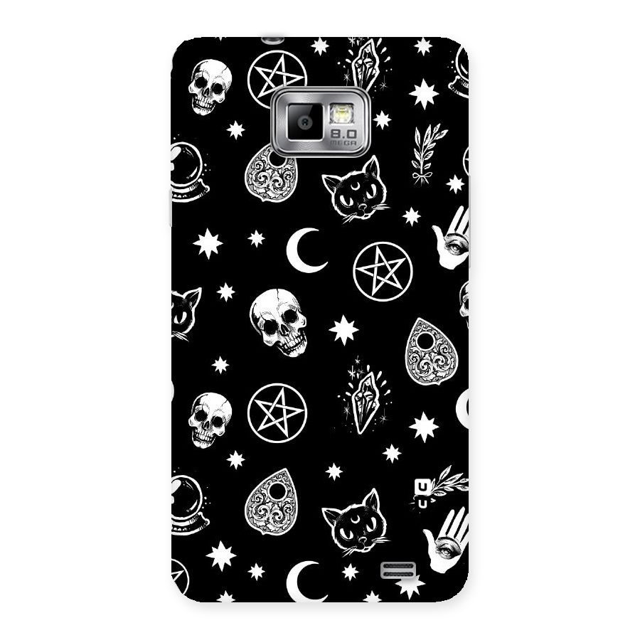 Skull Moon Design Back Case for Galaxy S2