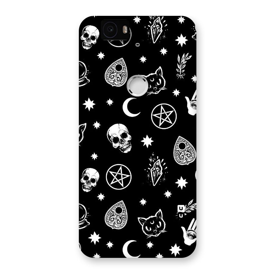 Skull Moon Design Back Case for Google Nexus-6P