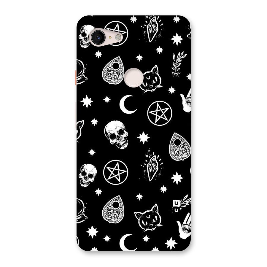Skull Moon Design Back Case for Google Pixel 3 XL
