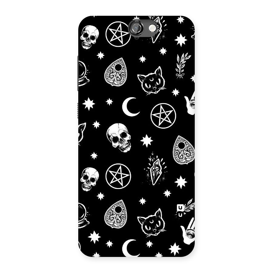 Skull Moon Design Back Case for HTC One A9