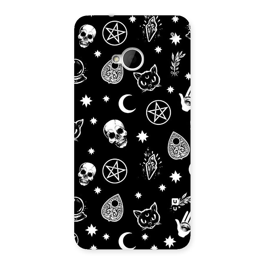 Skull Moon Design Back Case for HTC One M7