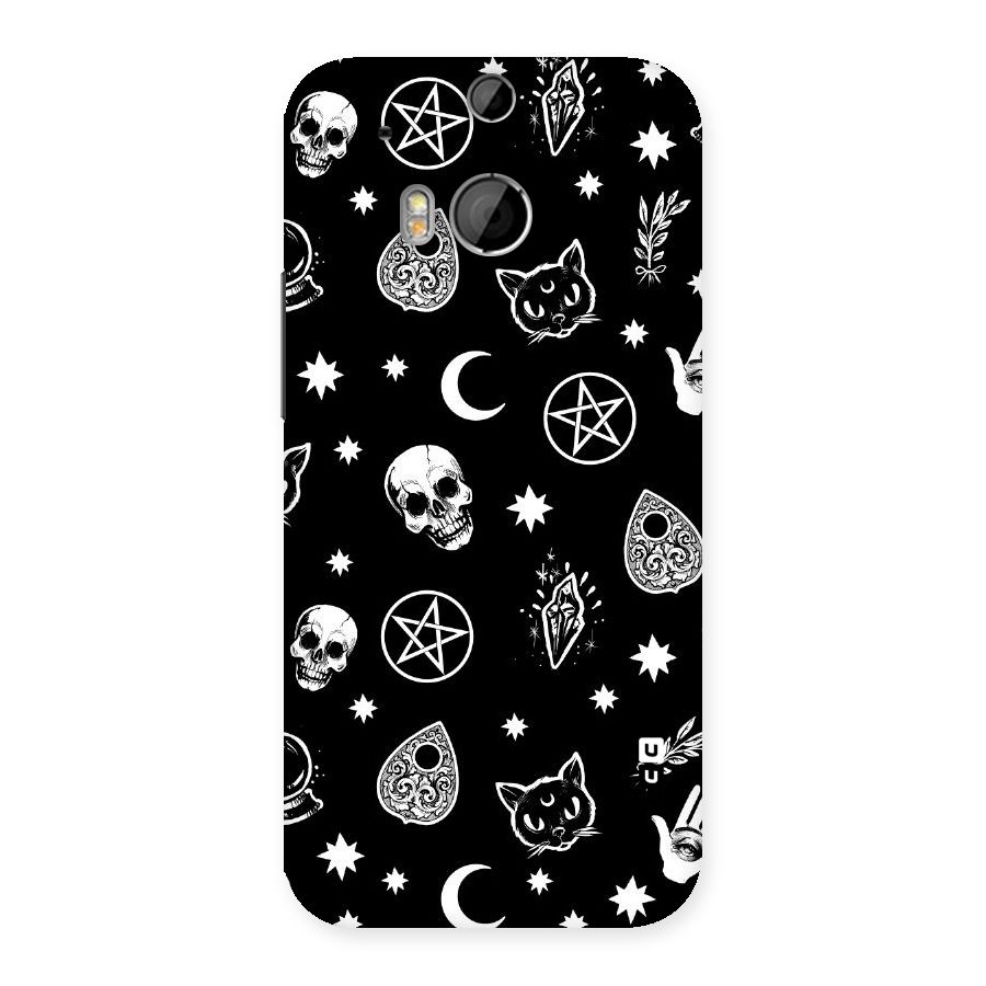 Skull Moon Design Back Case for HTC One M8