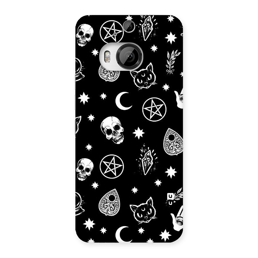Skull Moon Design Back Case for HTC One M9 Plus