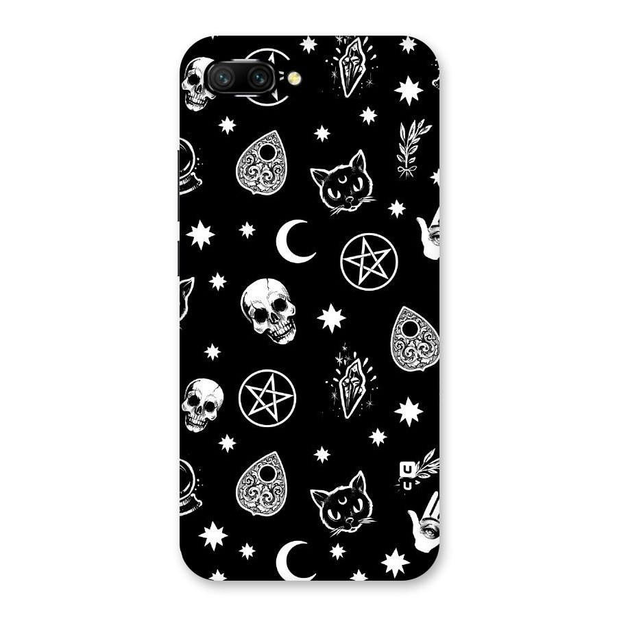 Skull Moon Design Back Case for Honor 10