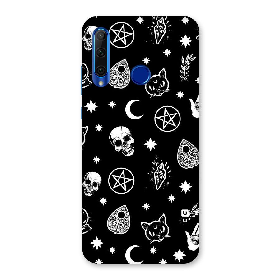 Skull Moon Design Back Case for Honor 20i