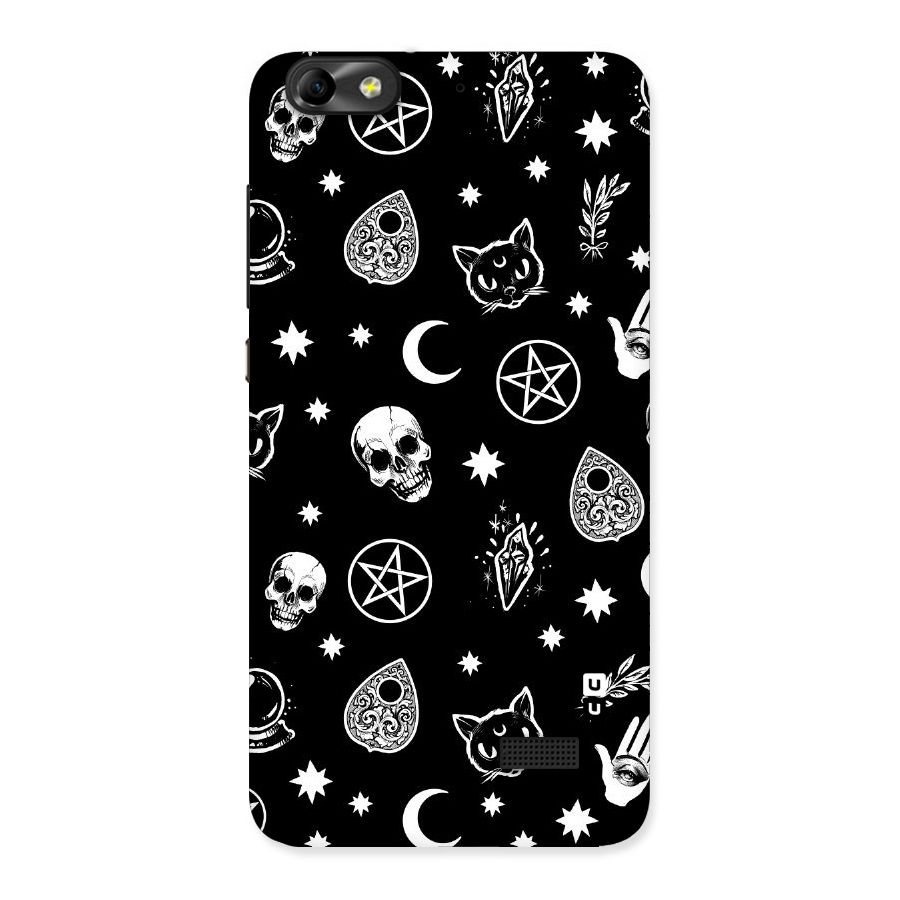 Skull Moon Design Back Case for Honor 4C