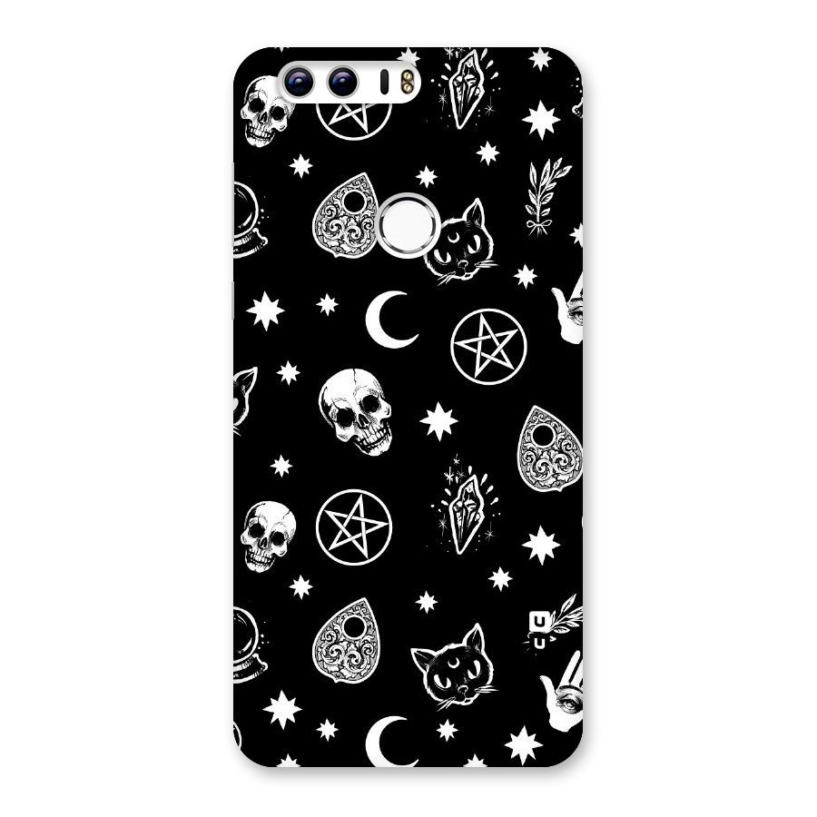 Skull Moon Design Back Case for Honor 8