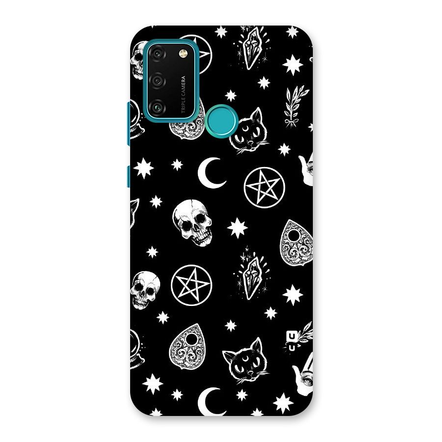 Skull Moon Design Back Case for Honor 9A