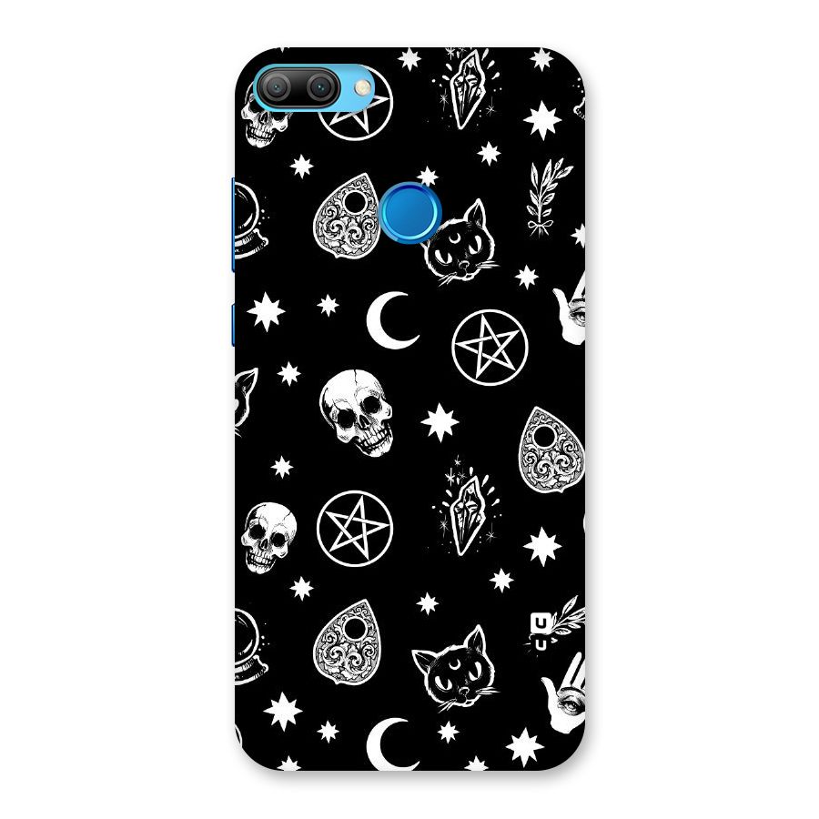 Skull Moon Design Back Case for Honor 9N
