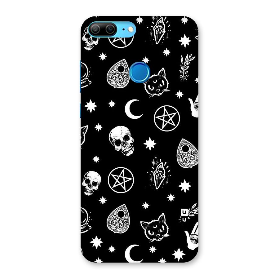 Skull Moon Design Back Case for Honor 9 Lite