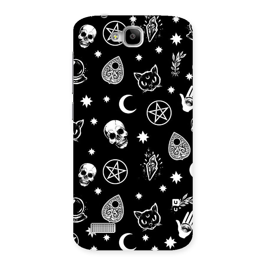 Skull Moon Design Back Case for Honor Holly