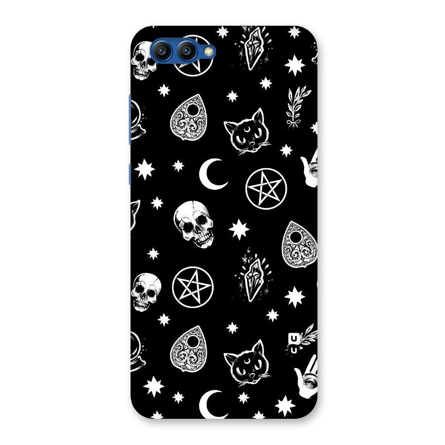 Skull Moon Design Back Case for Honor View 10