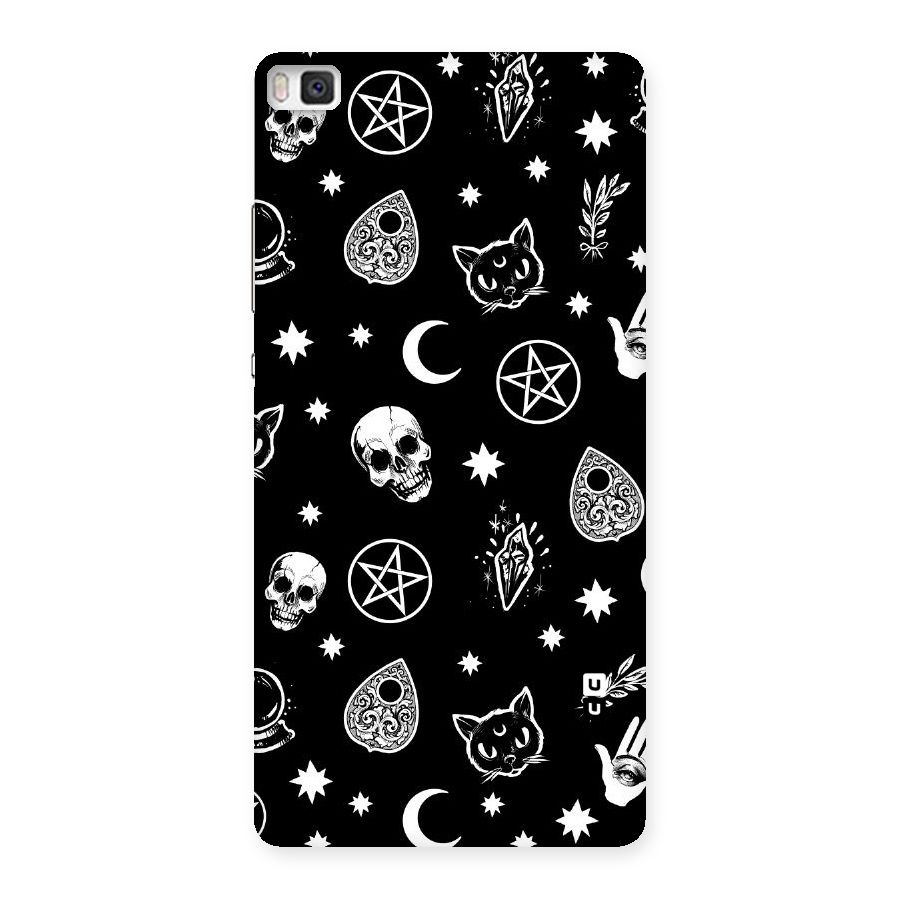 Skull Moon Design Back Case for Huawei P8