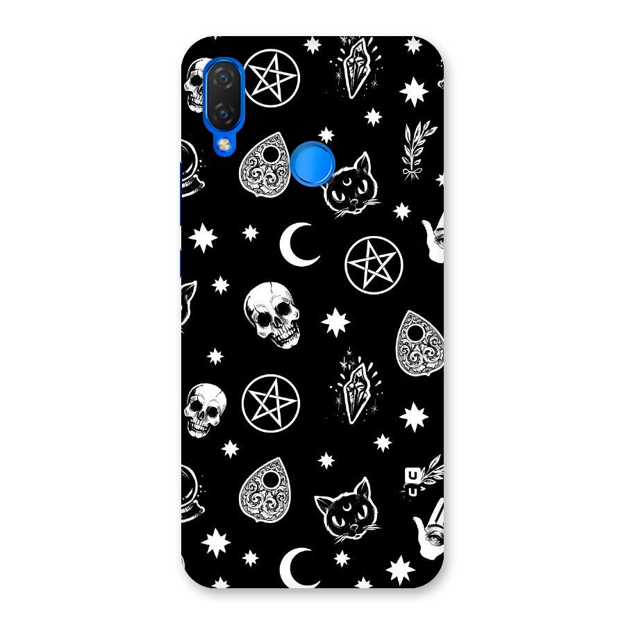 Skull Moon Design Back Case for Huawei P Smart+