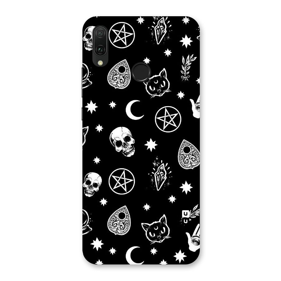 Skull Moon Design Back Case for Huawei Y9 (2019)