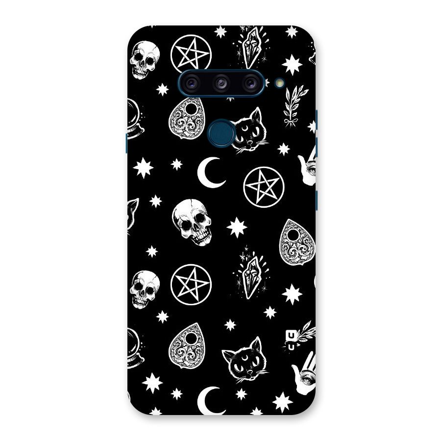 Skull Moon Design Back Case for LG  V40 ThinQ