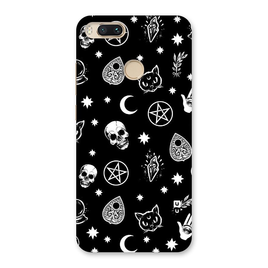Skull Moon Design Back Case for Mi A1