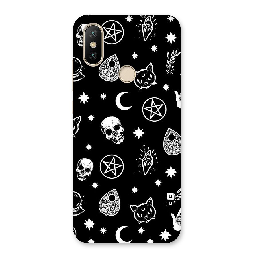 Skull Moon Design Back Case for Mi A2