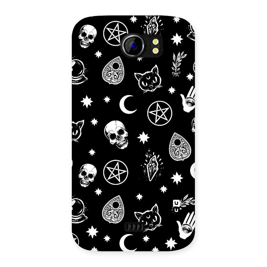 Skull Moon Design Back Case for Micromax Canvas 2 A110