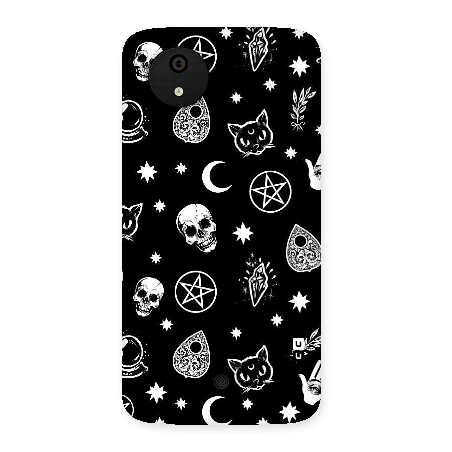 Skull Moon Design Back Case for Micromax Canvas A1