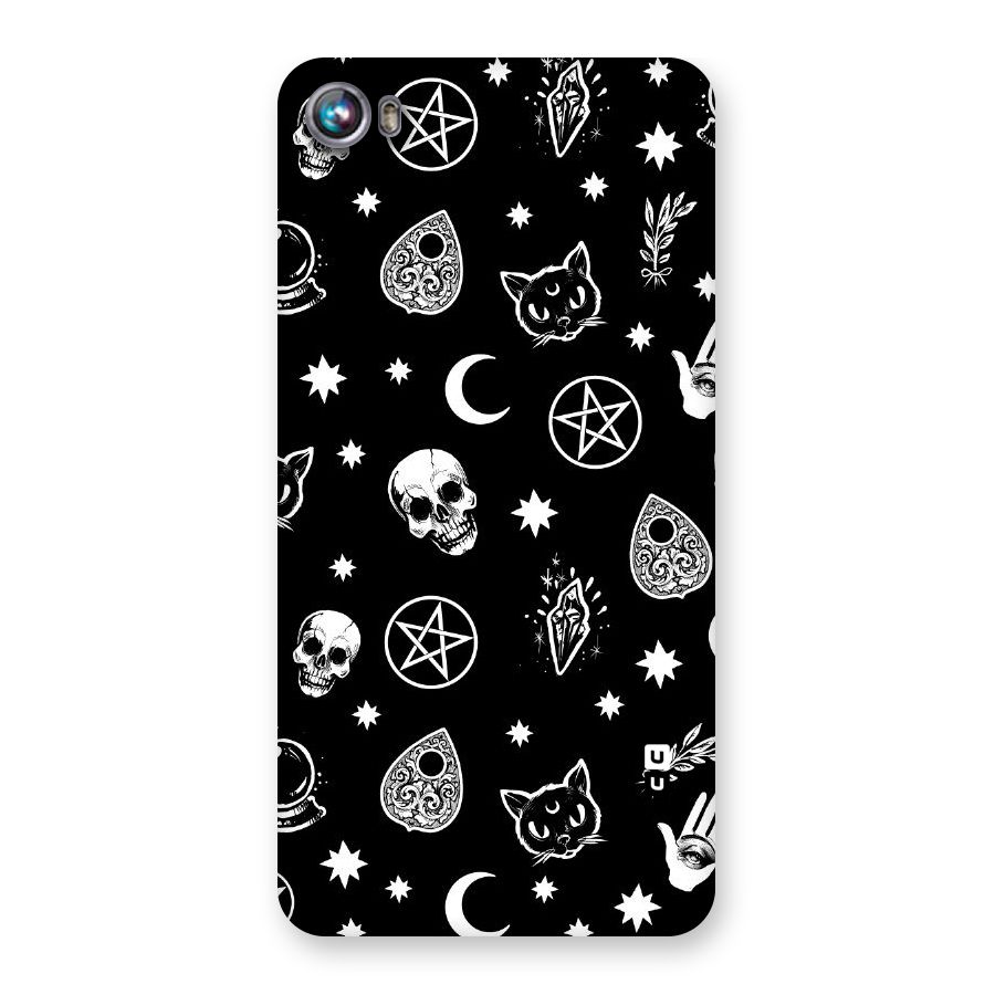 Skull Moon Design Back Case for Micromax Canvas Fire 4 A107
