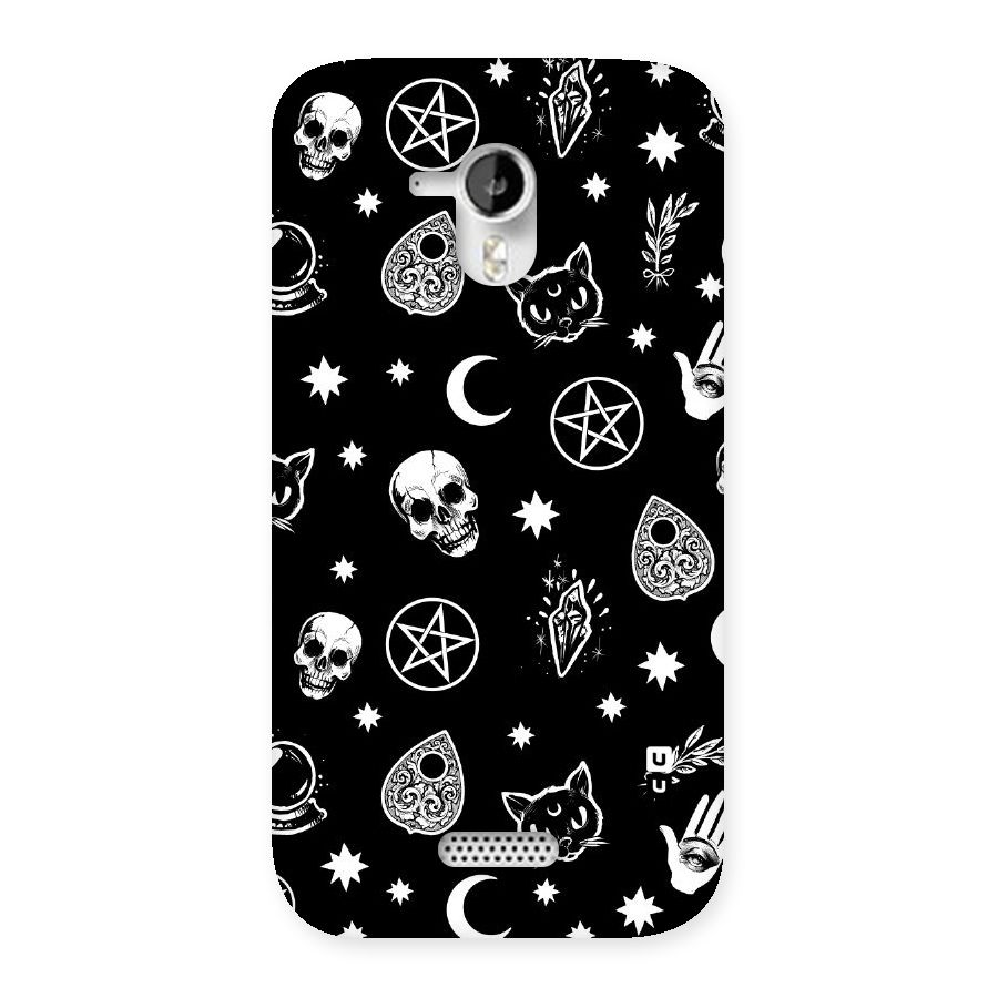 Skull Moon Design Back Case for Micromax Canvas HD A116