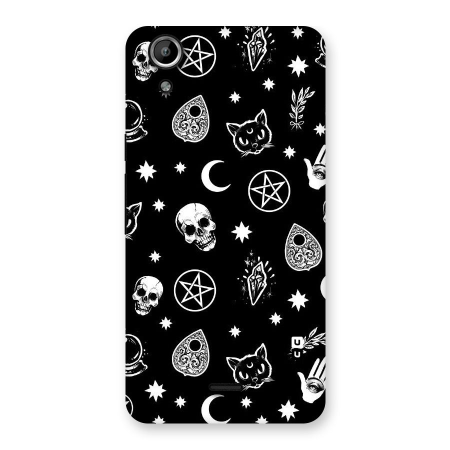 Skull Moon Design Back Case for Micromax Canvas Selfie Lens Q345